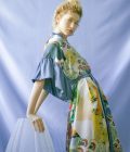 Anarela 100% silk kimono blue