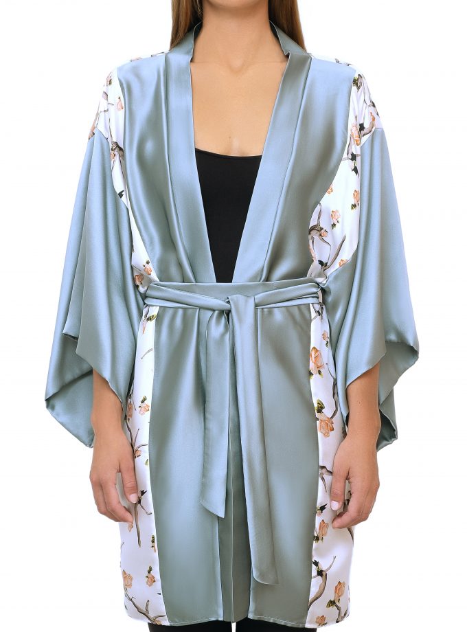 100% Silk Kimono Anarela danza front