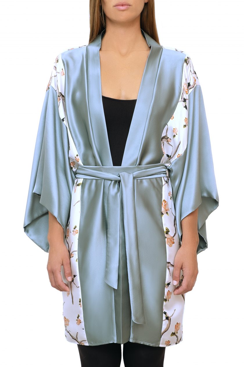 100% Silk Kimono Anarela danza front