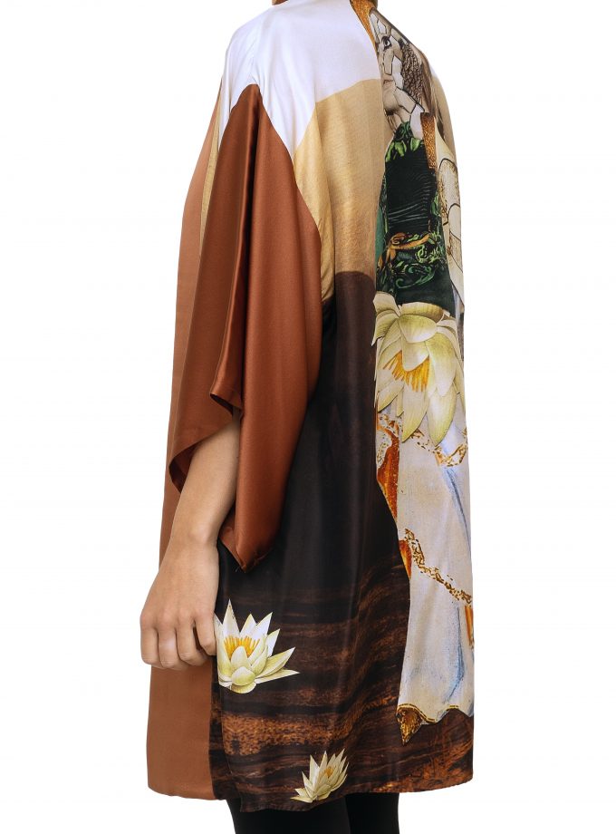 Silk Kimono Anarela templo one side